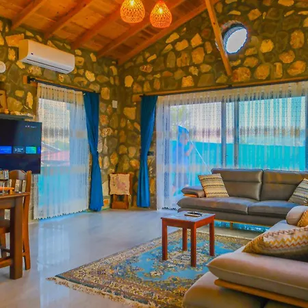 Luxury Stone House With Indoor - Outdoor Pools, Turkish Bath And Sauna In Fethiye 別荘 Incirkoy
