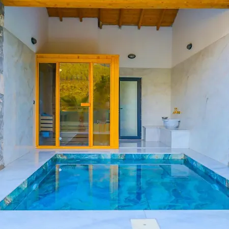 Luxury Stone House With Indoor - Outdoor Pools, Turkish Bath And Sauna In Fethiye Nyaraló Incirkoy